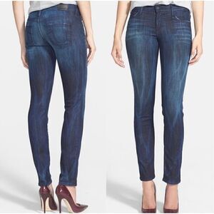 True Religion Victoria Mid Rise Skinny Jeans Dark Wash 25